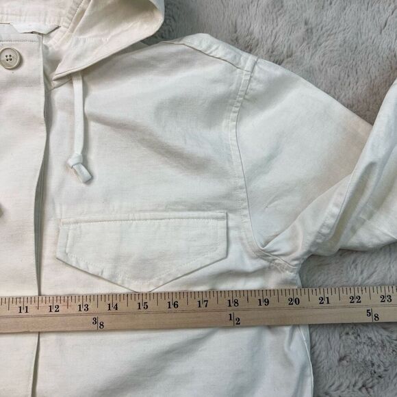 The Group Babaton White Military Utility Nook Jacket Size Small Pockets Button U - Picture 8 of 14